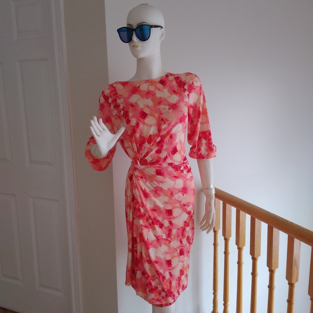 London Times Floral Printed Dress
